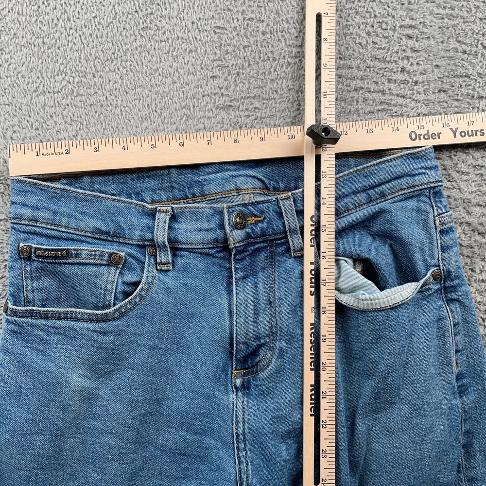 Brooks Brothers Jeans Mens 32x34 Blue Slim Fit Medium Wash Denim Pants Casual - Picture 6 of 10